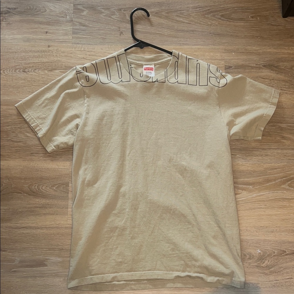 Supreme Beige Short Sleeve Tee